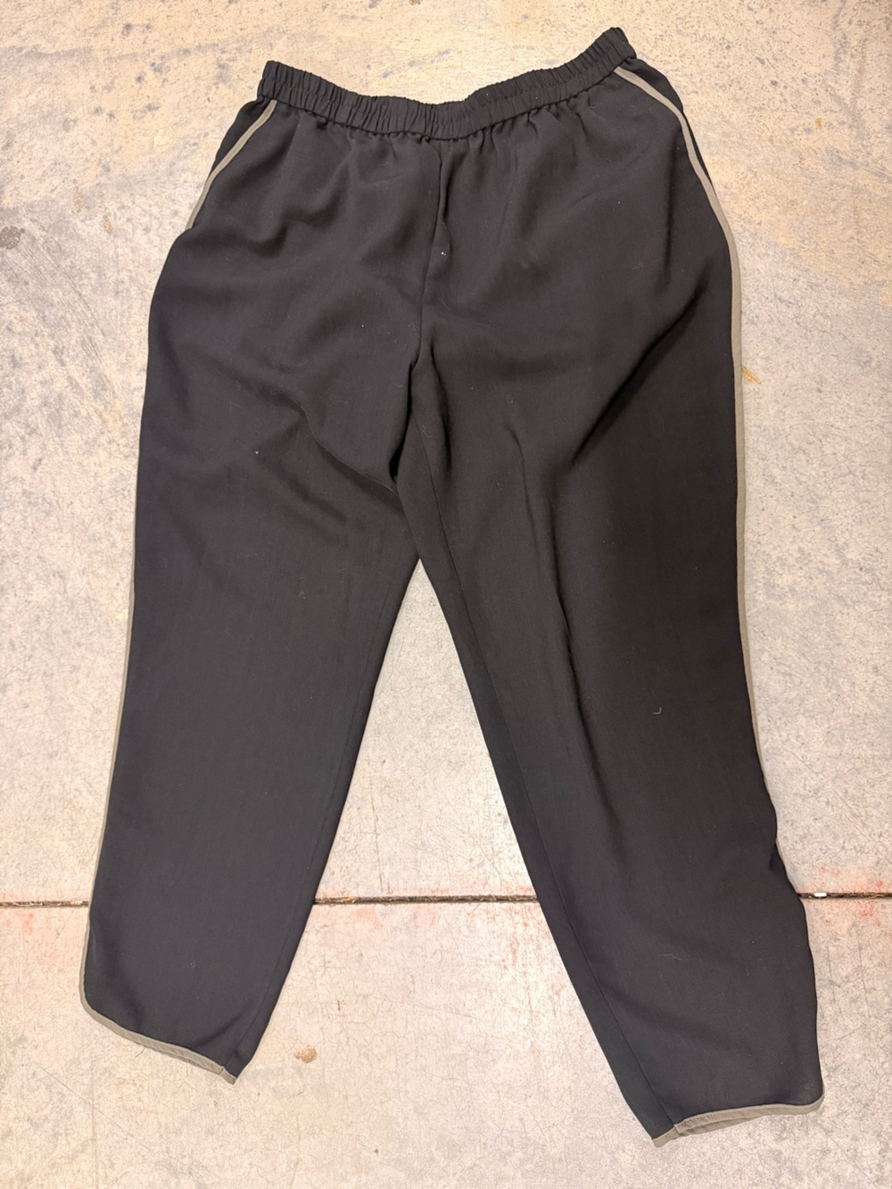 Nine West Black Trousers with Green Trim